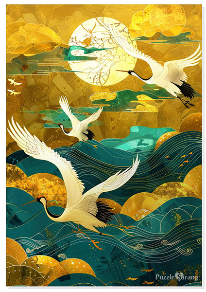 Alternative view of 1000 Pieces 길운금학도 Gilun Geumhakdo Jigsaw Puzzle