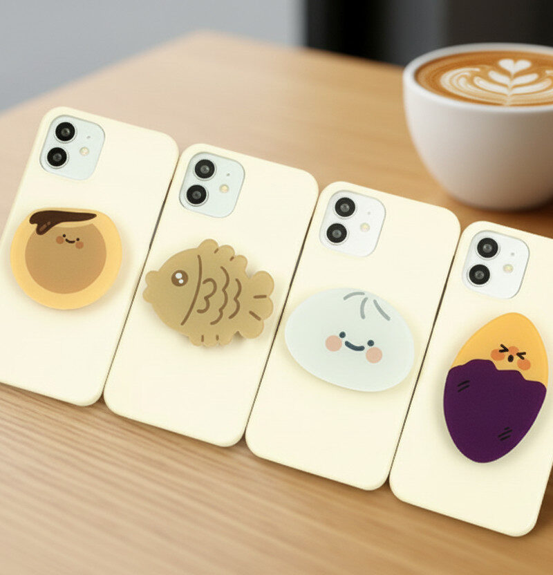 Alternative view of PRUGNA Acrylic Phone Grip – Winter Snack