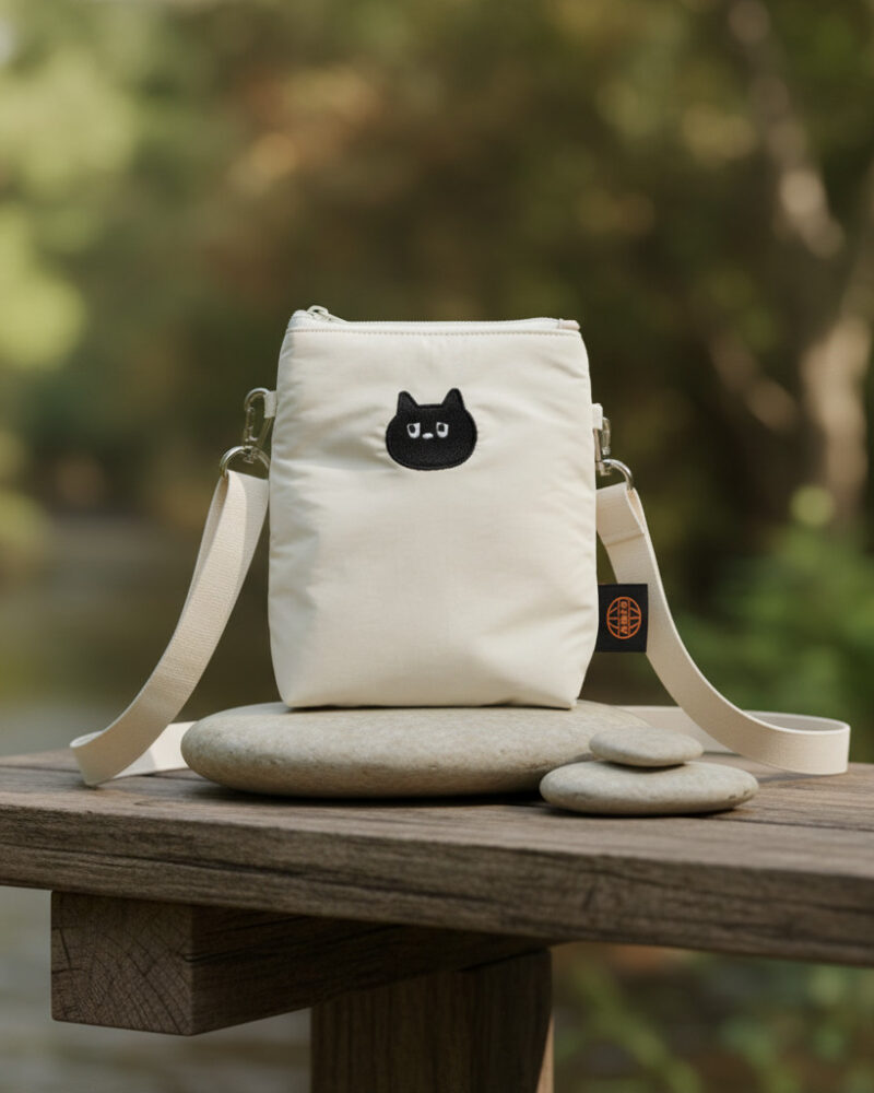 Alternative view of ALL NEW FRAME Airy Bota Cross Bag – 깜냥이 (Kkamnyang-i)