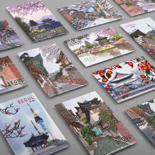 Alternative view of Korean Souvenir Magnets 09-16
