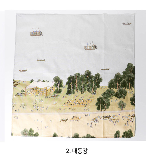 Genre Painting for All Handkerchief - Daedong River