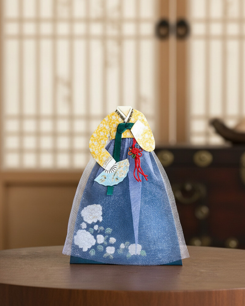 Elegant Hanbok Lady Card Special Stand Card