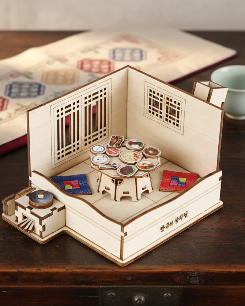 Korean Traditional Table Setting Wooden Assembly Kit
