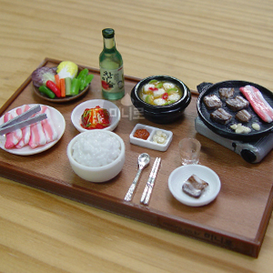 Miniature Korean Grilled Pork Belly Set