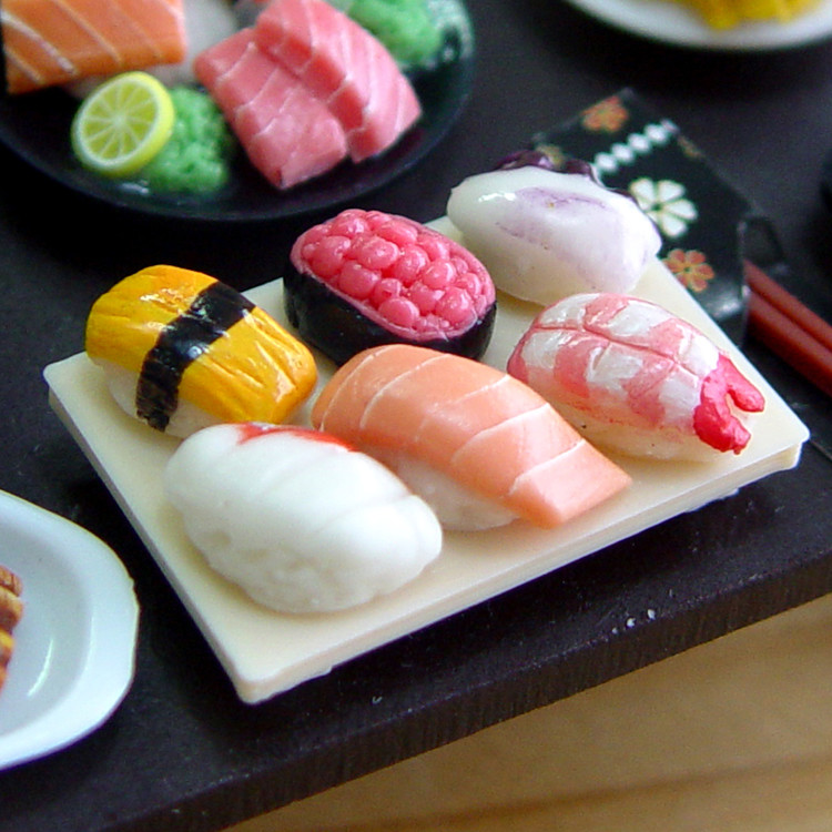 Alternative view of Miniature Table Decoration Sushi
