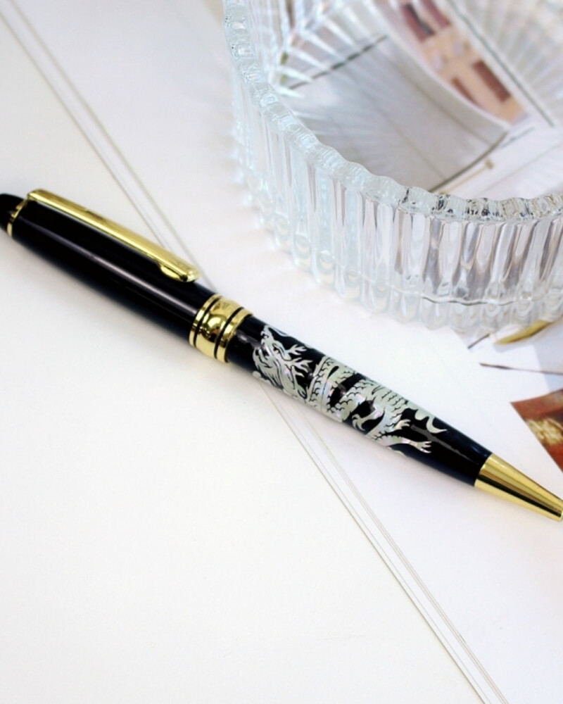 Alternative view of Korean Luxury Mother-of-Pearl Dragon Ballpoint Pen