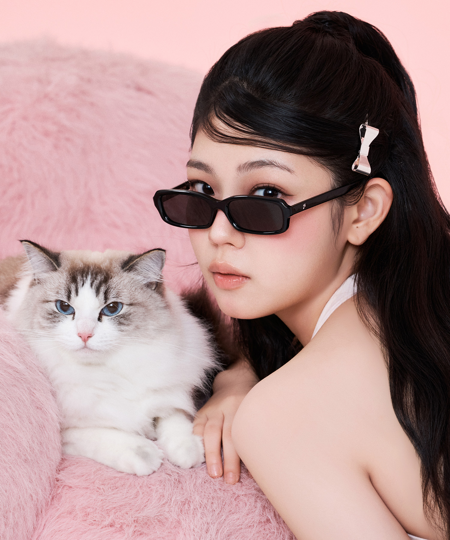 RECLOW ACETATE TUTU SUNGLASS BLACK