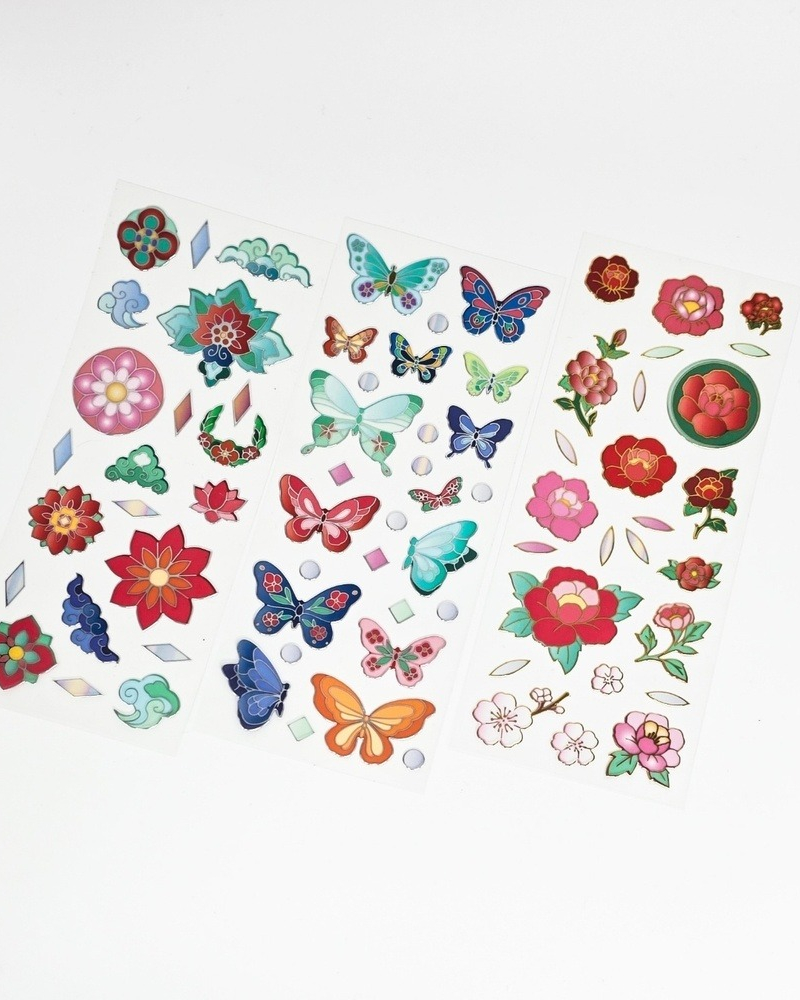 Alternative view of Cloisonne Style Sticker Set