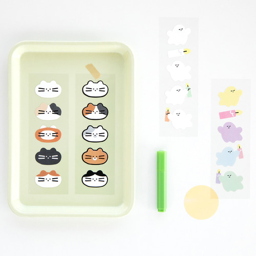 Here There Mini Removable Sticker Set (4 Types)