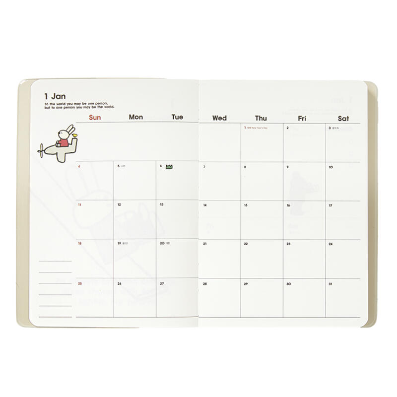 Alternative view of 2026 Rabbit Daily Planner