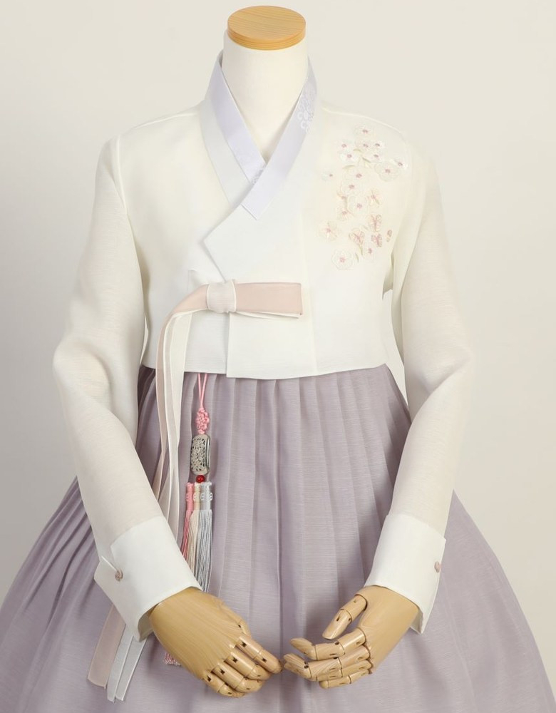 Alternative view of KKOTJI Hanbok Premium Bridal Wedding Set Blue