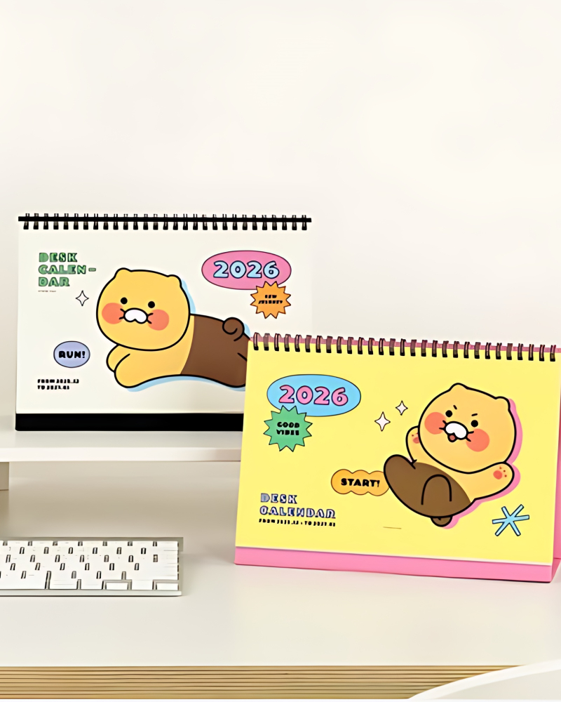 ICONS Kakao Friends Chunsik 2026 Basic Desk Calendar