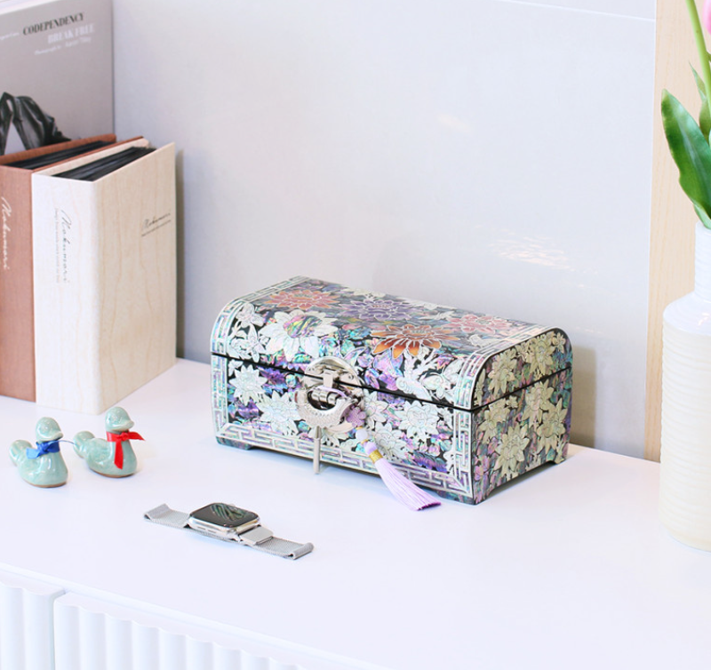 Flower Mother-of-pearl Jewelry Box