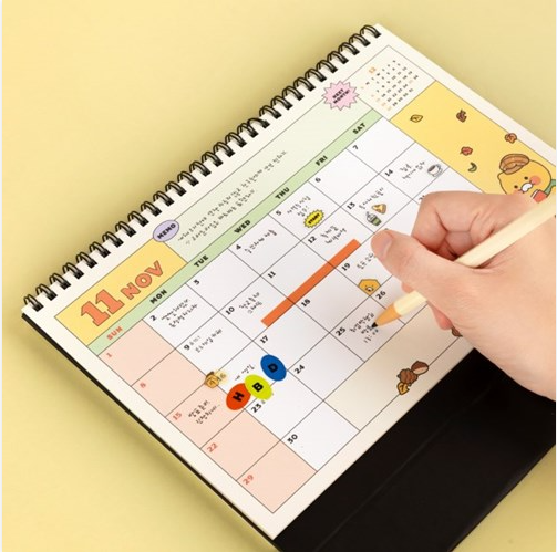 Alternative view of ICONS Kakao Friends Chunsik 2026 Basic Desk Calendar