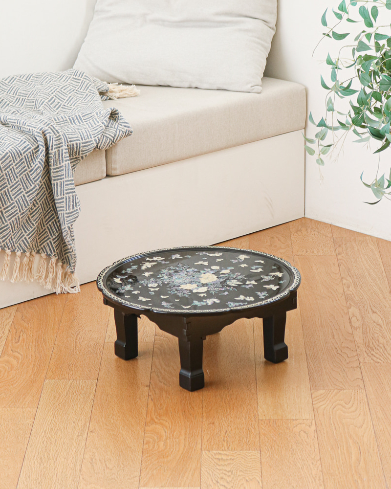 Alternative view of Najeonchilgi Vivid Butterfly Peony Round Folding Table 45cm