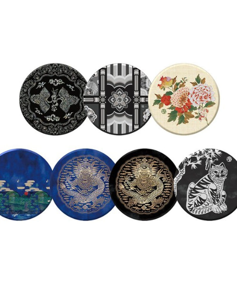 K-Heritage Traditional Pattern Hand Mirror