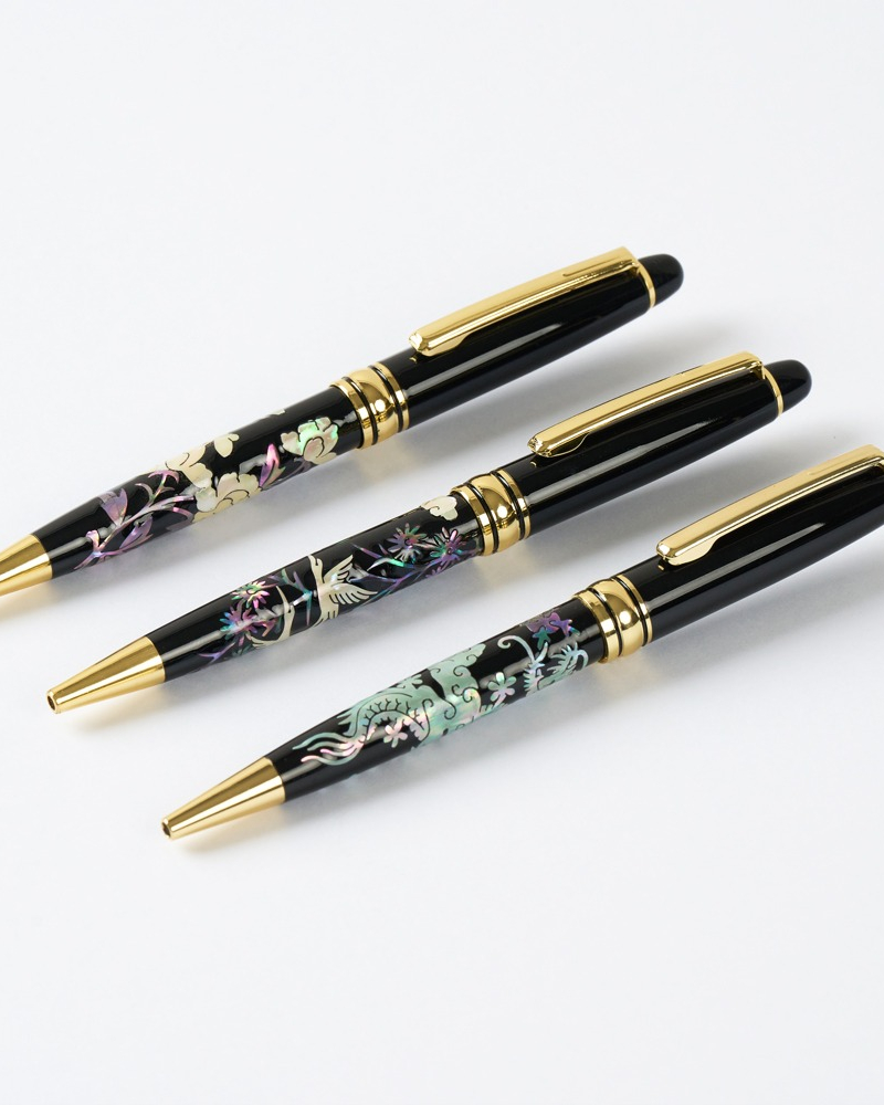 K-Heritage Traditional Folk Painting Mother-of-Pearl Ballpoint Pen