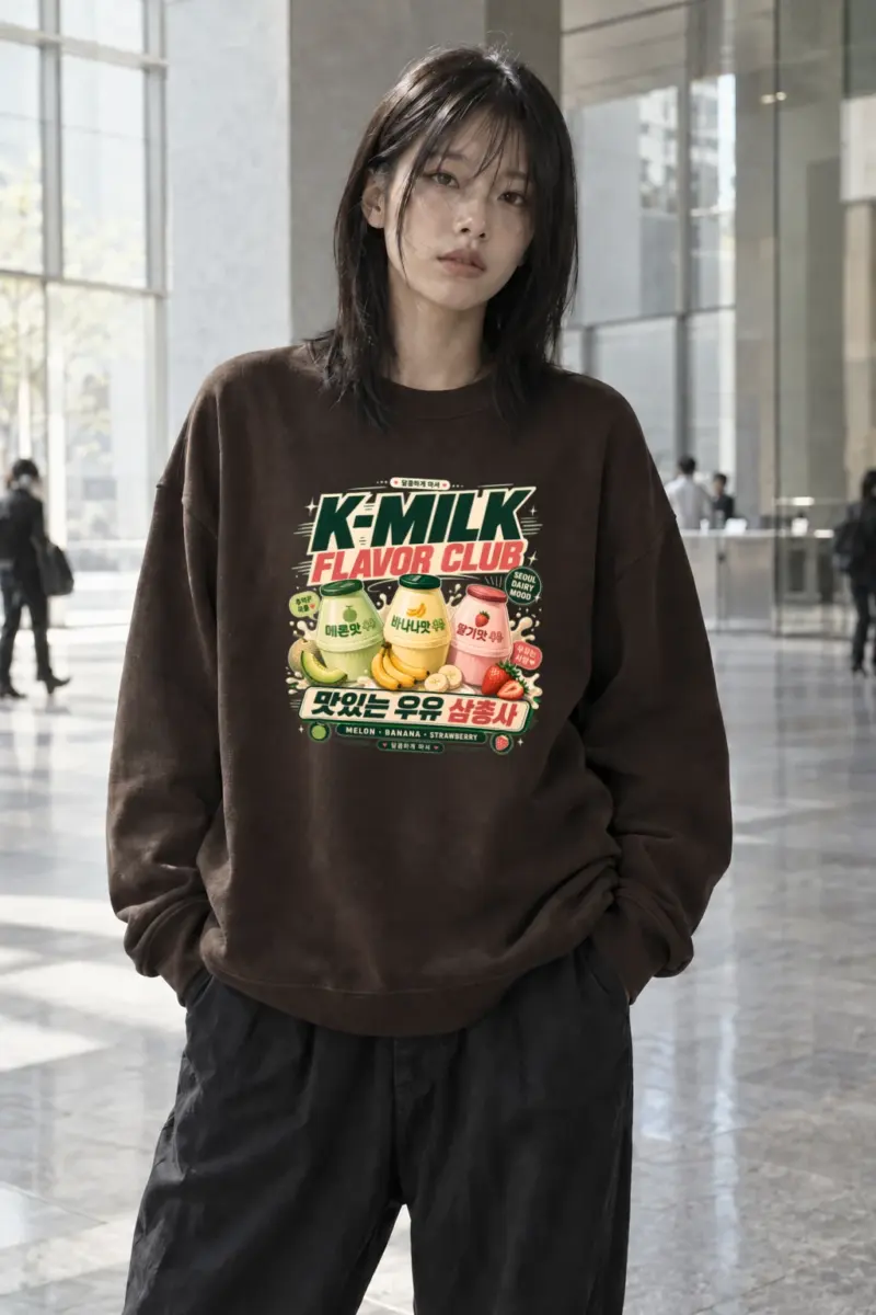 “Kemilk Flavor Club” Heavy Blend Unisex Crewneck Sweatshirt | Gildan 18000