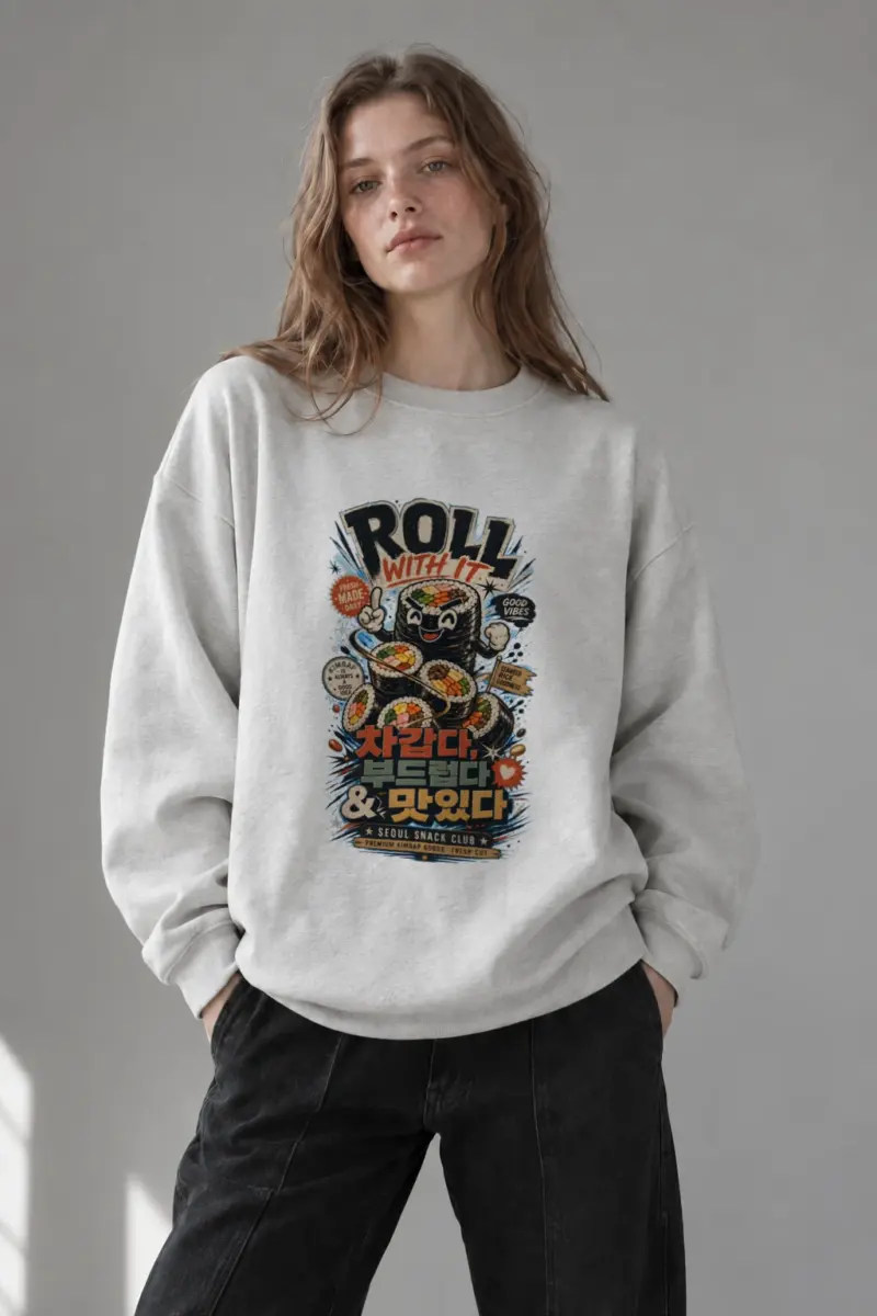 “Roll With It” Heavy Blend Unisex Crewneck Sweatshirt | Gildan 18000