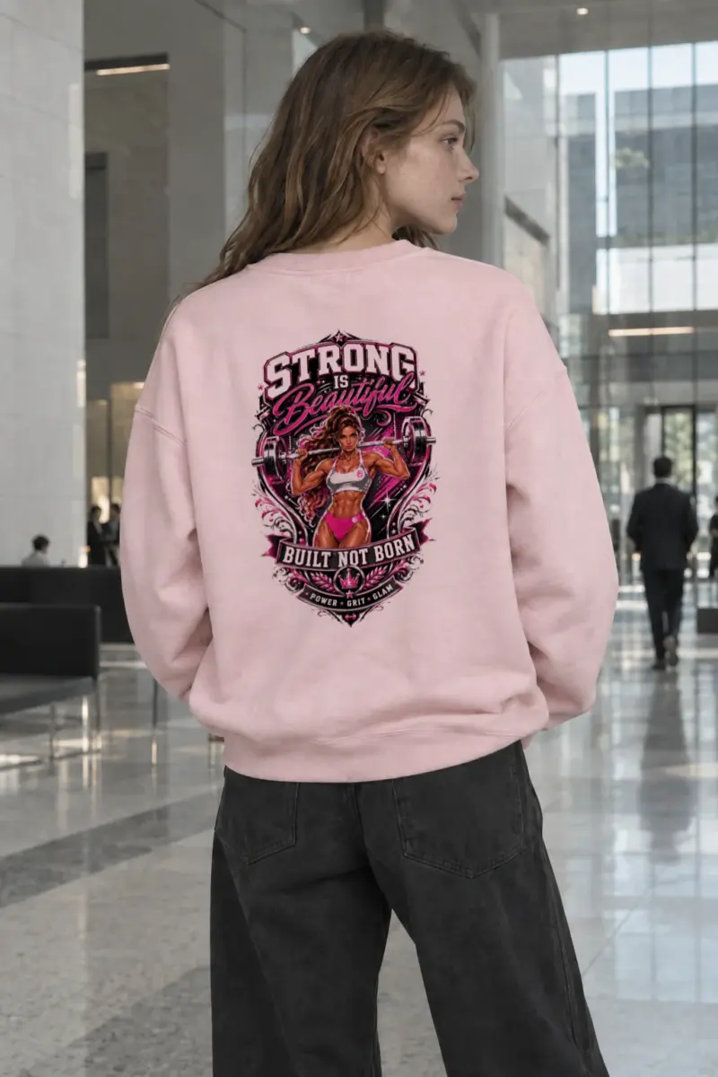 “Strong Is Beautiful” Heavy Blend Unisex Crewneck Sweatshirt | Gildan 18000