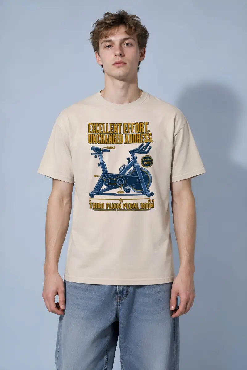 "Excellent Effort Unchanged Address" Heavyweight Unisex Crewneck T-shirt
