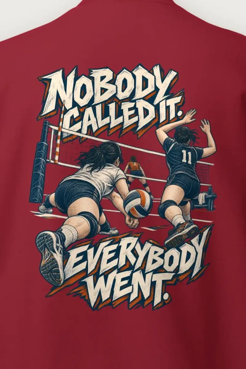 "Nobody Called It Everybody Went" Heavy Blend Unisex Crewneck Sweatshirt - the graphic up close