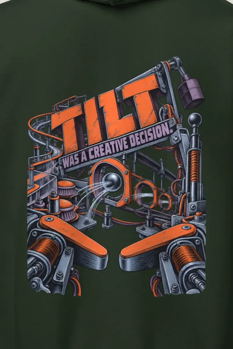 "Tilt Was a Creative Decision" Heavy Blend Unisex Pullover Hoodie - the graphic up close